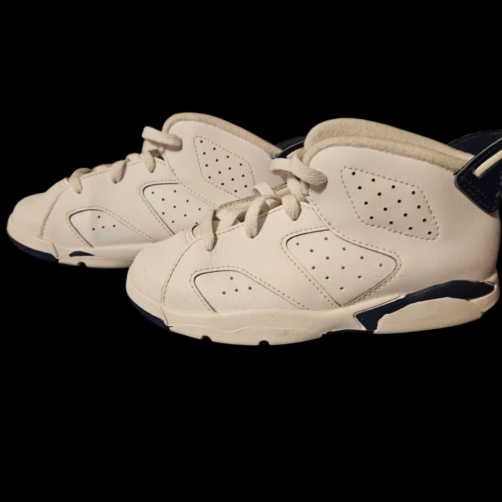 Nike Air Jordan 6 Retro TD Toddler Shoes Midnight Navy sz 10C - Picture 2 of 3